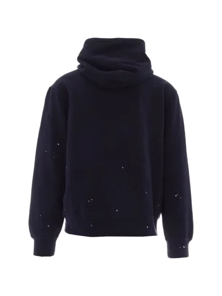 Majica s kapuljačom Carhartt Wip s autogramom plava