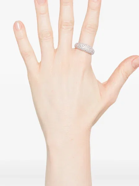Inel Swarovski argintiu