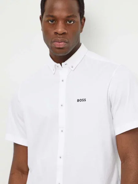 Boss Cămașă B_Motion_S Bleumarin alb