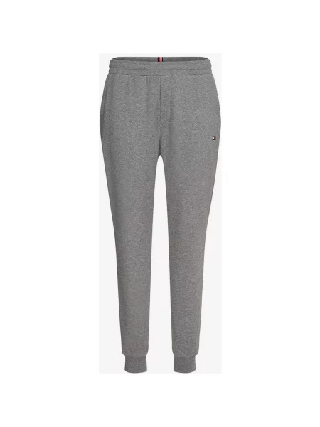 Długie spodnie Tommy Hilfiger Essentials Terry w kolorze jasnoszarym XL szare