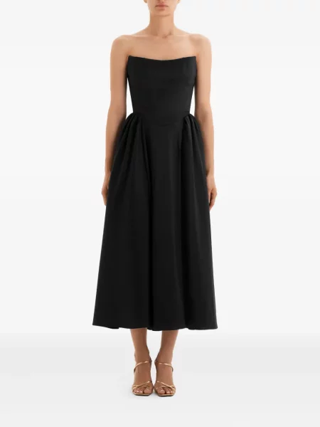 Rochie midi Post Meridiem până la genunchi de costum negru