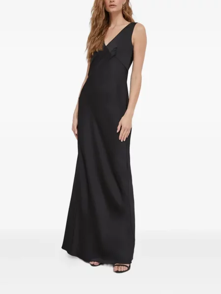 Rochie maxi Joop! din satin de costum negru