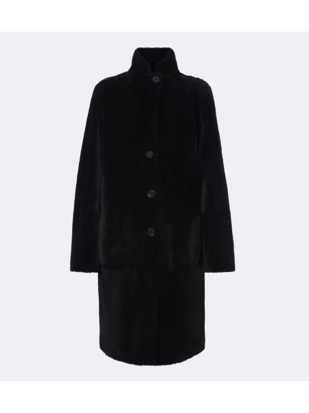 Reversibil haină din piele de oaie Joseph din piele de oaie negru