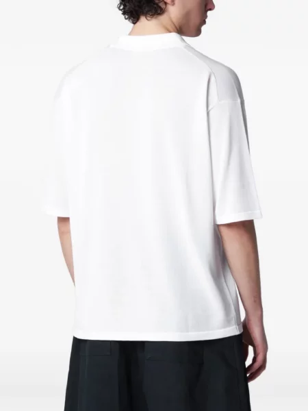 Tricou polo Roberto Collina alb