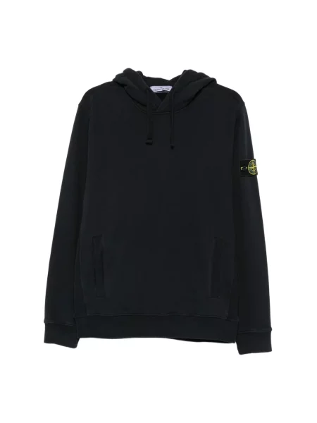 Bluza z kapturem Stone Island z kamieniami niebieska