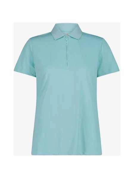 Polo CMP Breathable Zip pastelowy niebieski