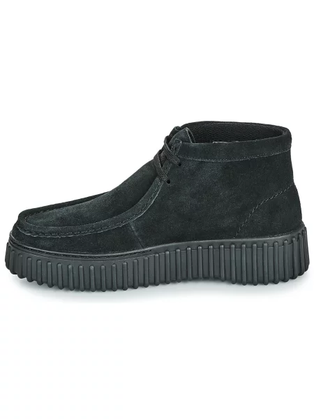 CLARKS Gležnjače na vezanje Torhill Moss' crna