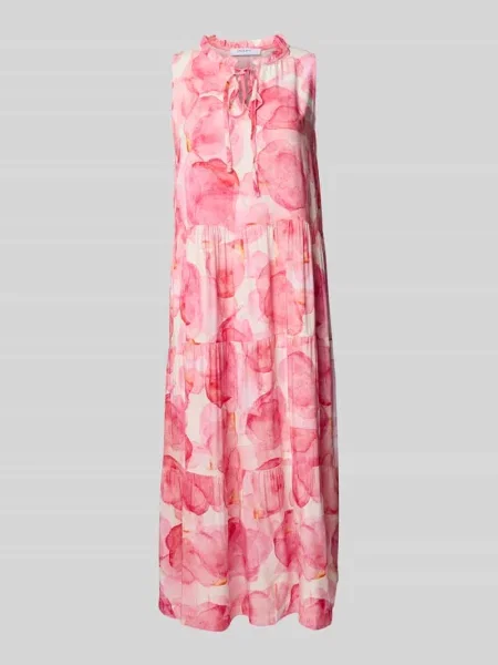 Sukienka midi z z efektem stopniowania Zabaione różowa
