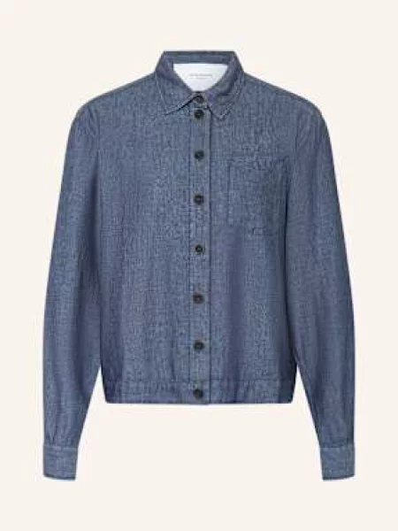 Rosemunde Bluzka Leyla Z Lnem blau niebieska