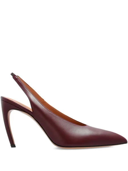 Pantofi cu toc The Attico slingback roșu