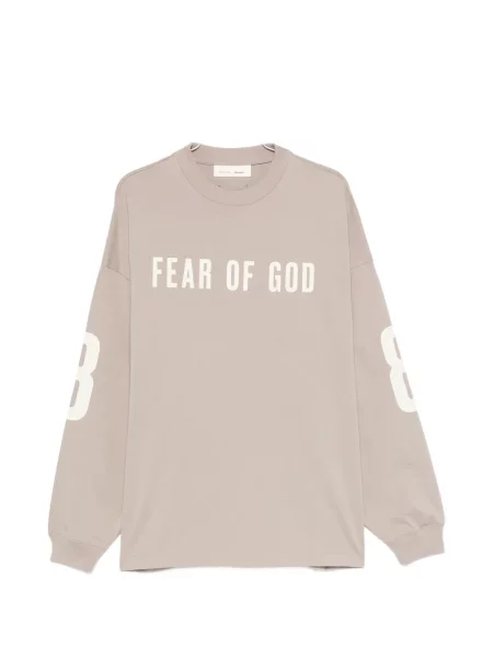 Lung tricou Fear Of God Essentials cu imagine