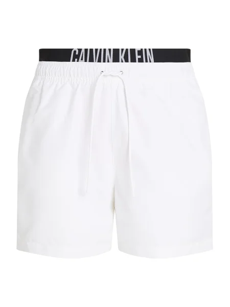 Rövid klasszikus fürdőruha Calvin Klein Swimwear fehér