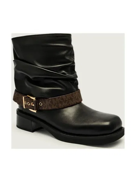 Michael Kors De piele botine COLBY negru