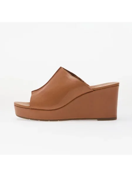 Sneakerși Clarks din piele maro