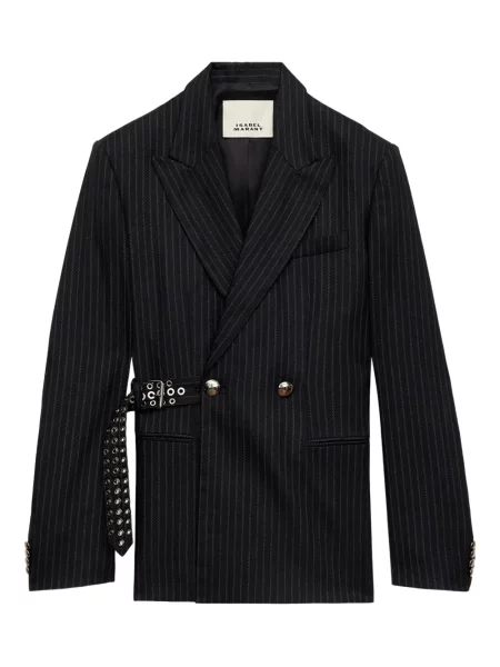 Geacă Isabel Marant cu dungi cu tepi negru