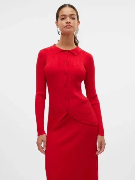 Кардиган Vero Moda красный