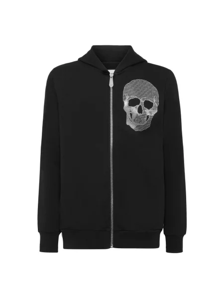 Bluza z kapturem Philipp Plein z kapturem czarna