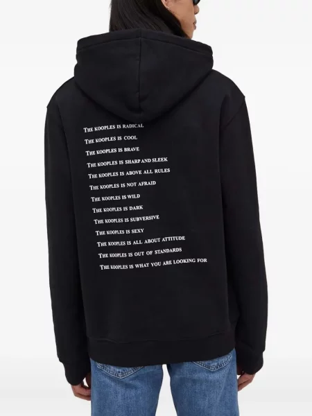 Hanorac cu glugă The Kooples negru