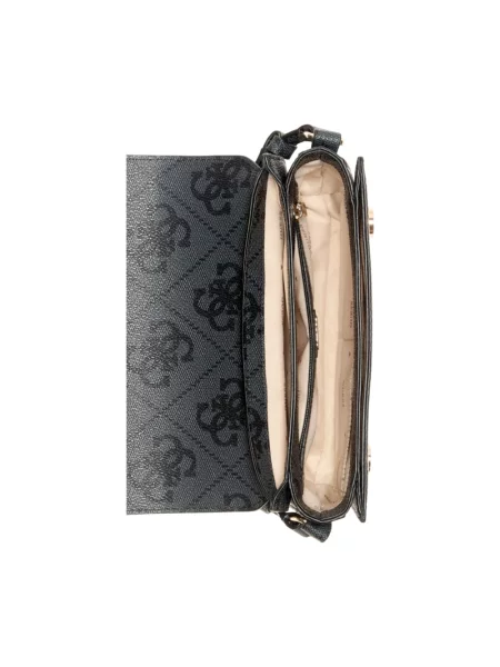 Guess torebka tote z imitacji skóry JANIE czarna