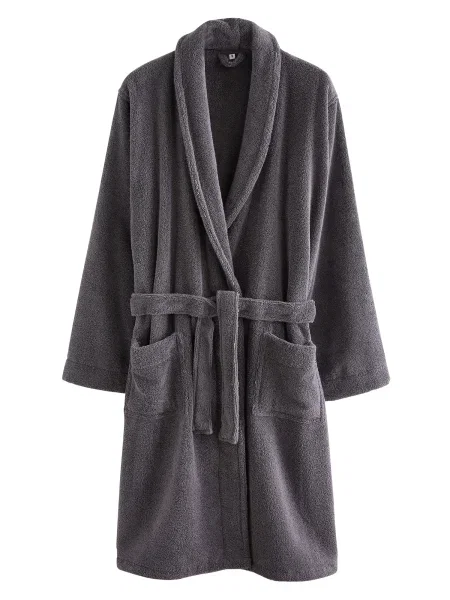 Next Halat de baie lung pământiu