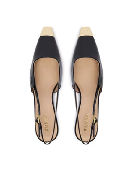Furla Salonarji Metal Slingback CN črna