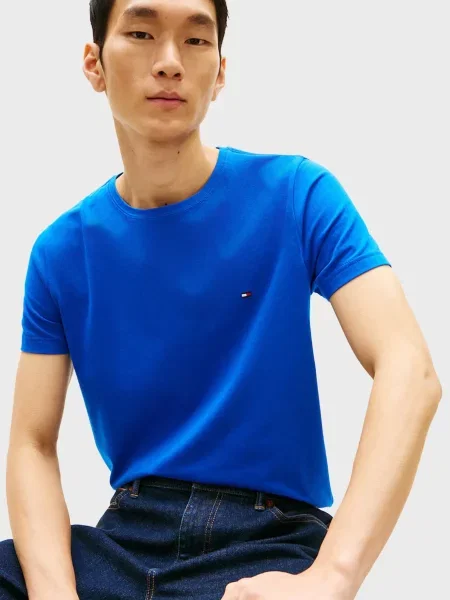Стрейчева футболка Tommy Hilfiger синя