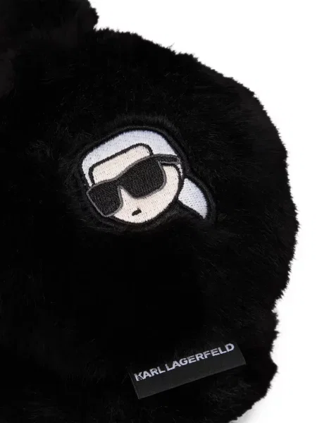 Căciulă Karl Lagerfeld cu blană negru
