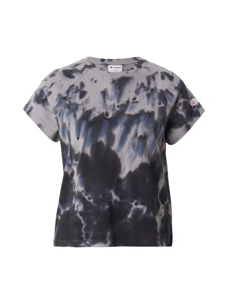 Champion Tricou albastru / gri închis negru