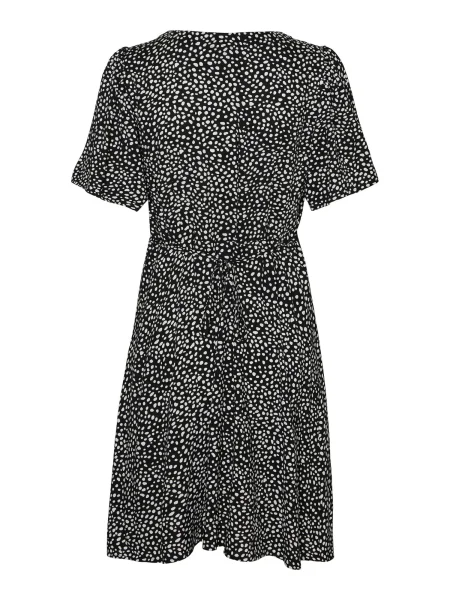 VERO MODA Rochie ALBA negru / alb