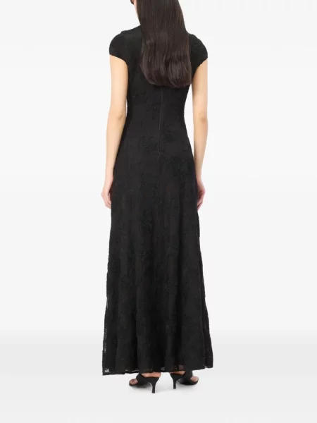 Rochie maxi Rotate Birger Christensen plasă negru