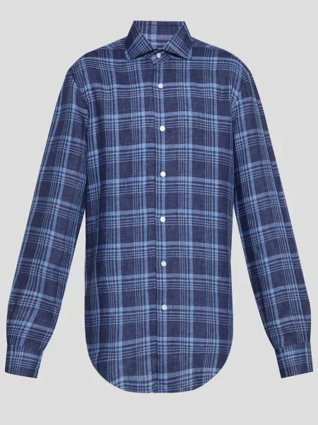 Сорочка Barba Napoli синя