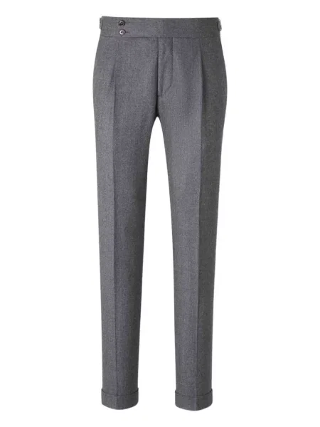 Pantaloni Scabal plisate gri