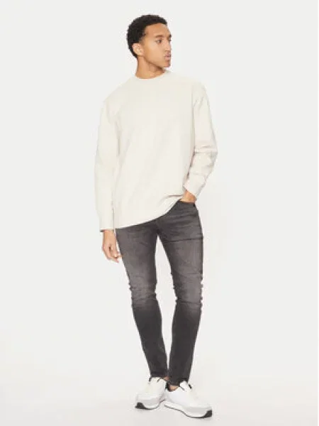 Calvin Klein Jeans Mikina Interlock béžová