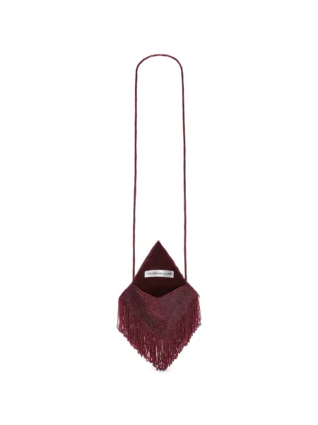 Clutch Victoria Beckham περιδέραιο κόκκινο