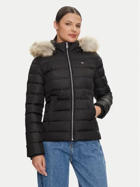 Puhovka Tommy Jeans črna