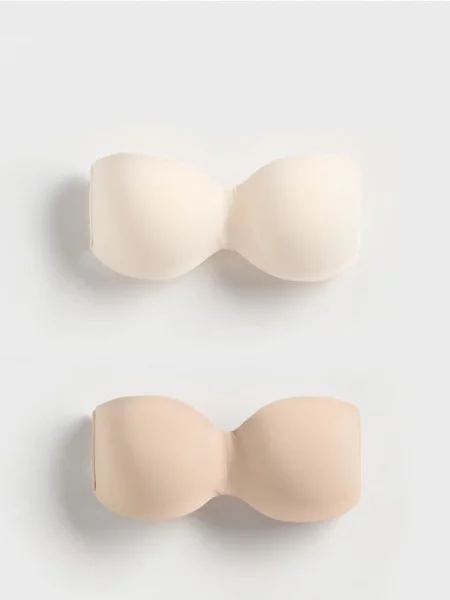 Reserved Set de 2 sutiene bandaj crem