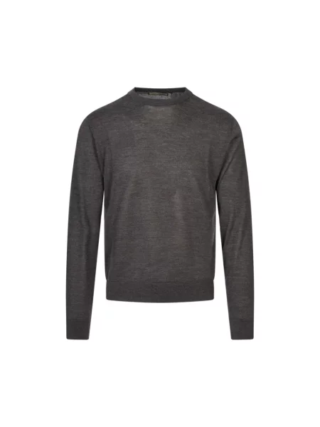 Dzianinowy sweter Canali szary