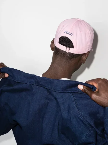 Siuvinėtas klasikinis kepurė su snapeliu Polo Ralph Lauren balta