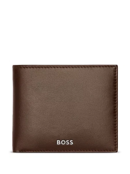 Portofel Boss din piele cu imagine maro