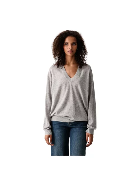 Zadig&Voltaire sweter kaszmirowy SWYNY szary