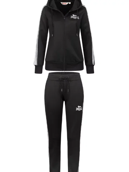 Komplet dresowy Lonsdale z kapturem czarny