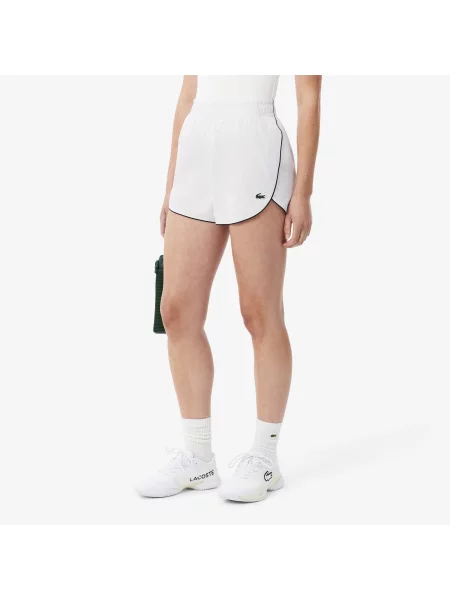 Lacoste Wodoodporne Szorty Sportowe Czarne białe