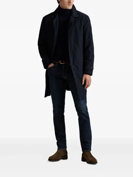 Chiloți Polo Ralph Lauren din țesătură twill cu autograf cu glugă albastru