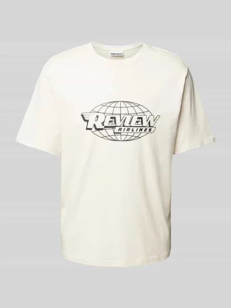 T-shirt o kroju regular fit z okrągłym dekoltem Review