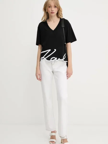 Karl Lagerfeld tricou din negru
