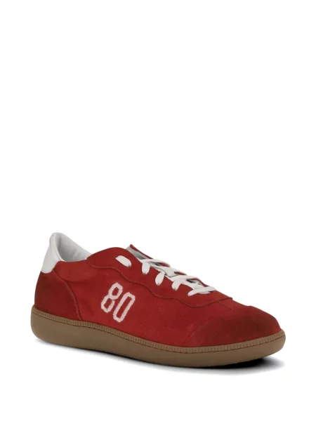 Hímzett szarvasbőr sneaker Be980 piros
