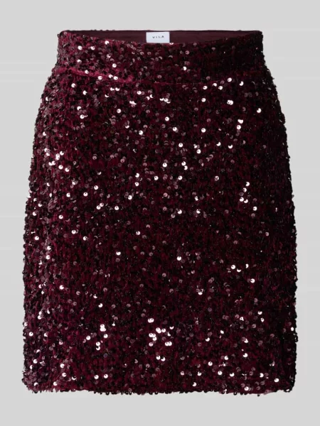Spódnica mini z wysokim stanem i cekinami model ‘FAITH’ Vila