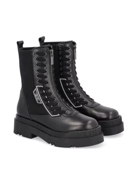 Buty do kostki Liu Jo skórzane czarne