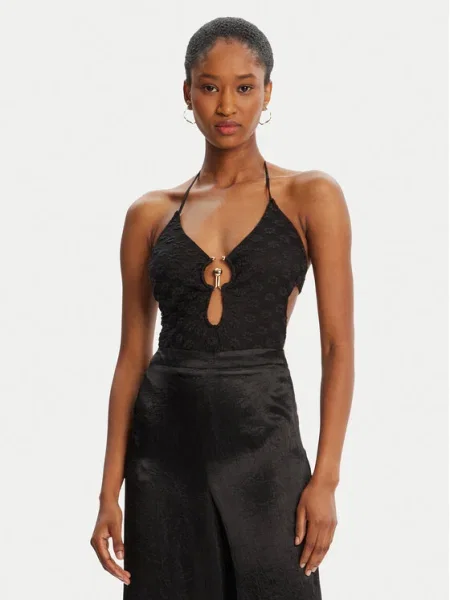 BARDOT Body Rosala Halter Lace fekete
