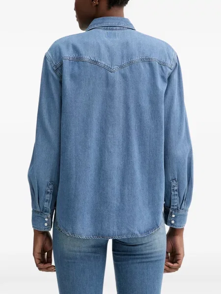 Cămașă de blugi Levi's® cu talie înaltă albastru